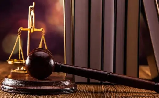 Legal scales of justice on a desk